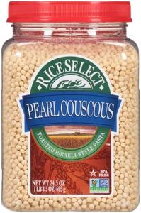 RiceSelect Pearl Couscous, Israeli-Style Wheat Couscous Pasta, Non-GMO, 24.5-Ounce Jar, (Pack of 1)