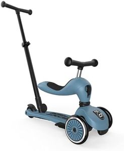 Scoot & Ride 2-in-1 Ride-On & Stand Kids Scooter, Ages 1-5, Highwaykick 1 Push & Go, Steel