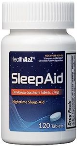 HealthA2Z® Sleep Aid | Doxylamine Succinate 25mg | Non Habit-Forming (120 Counts (Pack of 1))