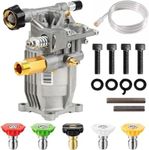 3/4" Shaft Horizontal Pressure Washer Pump Max 3400 PSI @ 2.6 GPM Replacement Pump Compatible with Simpson 90029, 520002,520004,Dewalt dxpw3425 Honda GC190 and More