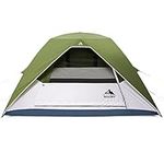 6 Person Dome Camping Tent with Rainfly, Waterproof Easy Up, Lightweight Family Tent for Hiking Backpacking Traveling & Outdoor,Green