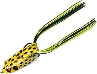 BOOYAH Pad Crasher Topwater Bass Fishing Hollow Body Frog Lure with Weedless Hooks, Swamp Frog