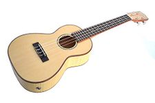 CLEARWATER CONCERT UKULELE SOLID SPRUCE TOP STUNNING FLAME MAPLE BACK SIDES ELECTRO ACOUSTIC