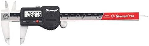 Starrett 798A-6/150 Digital Calliper, Stainless Steel, Battery Powered, Inch/Metric, 0-6" Range, +/-0.001" Accuracy, 0.0005" Resolution, Meets DIN 862 Specifications