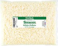 Stakich 1-lb Pure White BEESWAX Pellets - Cosmetic Grade Top Quality -