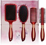 4 Pcs Hair Brush Set,Anti Static Ma