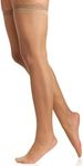 Berkshire womens All Day Sheer Thigh Highs - Invisible Toe, City Beige, 1