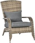 Outsunny Patio Wicker Adirondack Ch