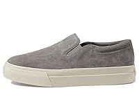 Vince Mens Women's Shawn Slip on Sneaker Loafer, Smoke Grey Suede, 13