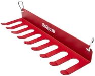 GoSports Baseball & Softball Bat Rack - Holds 16 Bats - Mount on Wall or Clip on Dugout Fence - Red