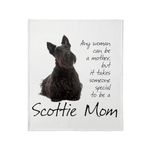 CafePress Scottie Mom Throw Blanket Super Soft Fleece Plush Throw Blanket, 60"x50"