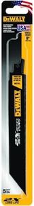 Dewalt 14/18TPI Recip Saw Blade, 203 mm Size, 5 Pieces