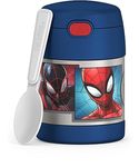 Thermos FUNTAINER 10 Ounce Stainless Steel Vacuum Insulated Kids Food Jar with Spoon, Spider-Man