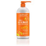 Alba Botanica Very Emollient Bath & Shower Gel - Island Citrus 32 fl oz (947 ml) Gel