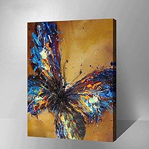 WOWDECOR Paint by Number Kits for Adults and Kids, DIY Oil Painting, Colorful Butterflies Animals, 16 x 20 Inch (Framed)