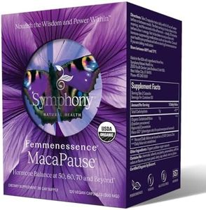 Femmenessence MacaPause - all Natural Maca Root Supplement - Support Women's Hormone Balance and Menopause Symptoms - 120 Vegan Capsules (30 day supply)