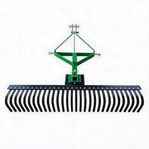 Garvee 5 FT Landscape Rake for Tractors,3 Point Rock Rake with Steel Tines