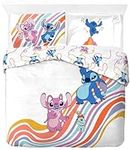 Jay Franco Disney Lilo & Stitch 100% Cotton Double Duvet Cover Set - Includes 50 x 70cm Pillowcase