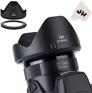 JJC Reversible Lens Hood Shade Protector & 67mm Filter Adapter Ring for Canon Powershot SX70 HS, G3 X, SX60 HS, SX50 SX40 HS, SX30 is, SX20 is, SX540 SX530 SX520 HS Replaces Canon LH-DC100 & FA-DC67B