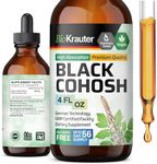 BIO KRAUTER Black Cohosh Root Tincture - Vegan Black Cohosh Supplements Women Support - Liquid Black Cohosh Extract - Alcohol and Sugar Free Black Cohosh Tincture 4 Fl.Oz.