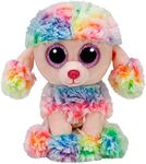 Ty Beanie Boos Regular 6" - Rainbow Mutlicoloured Poodle Plush