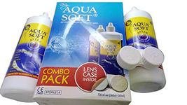 Aquasoft Multipurpose Solution for Soft Contact Lenses 360+360 Combo Pack