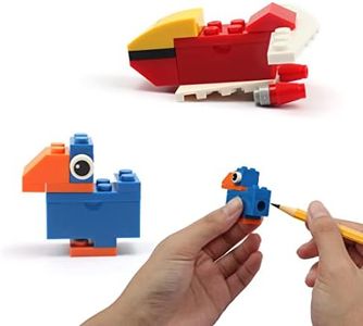 Sacapuntas,2 Piezas Niños Sacapuntas Maquillaje Sacapuntas Metalico adecuado Para Diferentes Tipos de Lápices Niños Estudiantes Escuelas(sacapuntas de bloque de construcción)