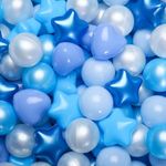 Ball Pit Balls for Ball Pit -Plastics Balls for Baby Toddler BPA Free Phthalate Free Crush Proof Plastic Balls -Girls Boys Indoor Outdoor Fun (Mix Blue)