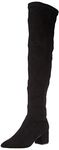 The Drop Women's Sean Suede Over-The-Knee Boot, Black, 5.5