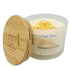 Soul Scent Smokey Affair Series Scented Candles for Home, Refreshing Pine, Bergamot and Cedar Infused Aromatherapy, 100% Natural Soy Wax Used. Single Wick Design (7oz)