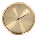 Kiera Grace Wall Clock, 10 Inch, Craig Aluminum Gold Modern Classic Wall Clocks Battery Operated, Silent Non Ticking Home Decor for Living Room, Kitchen, Bathroom