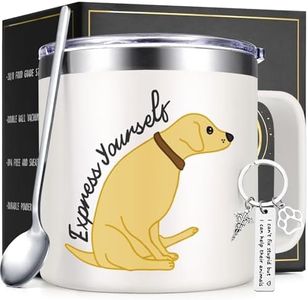Lifecapido Vet Tech Gifts, Veterinarian Gifts, Vet Tech Week Gifts, Express Yourself Dog 14oz Insulated Coffee Mug, Birthday Gifts, Christmas Gifts for Women Vet Veterinarian Assiant Pet Lover