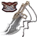 God of War,Kratos Blades of Chaos Real Full Metal,21inch Stainless Steel,1:1 Replica from The Game Weapon Prop