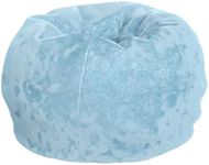 Flash Furniture Dillon Small Teal Furry Bean Bag Chair for Kids and Teens