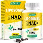 Liposomal NAD+ & Trans-Resveratrol 800mg Softgels, High Absorption, Actual NAD+ Supplement for Cellular Repair, 60 Softgels (60 Count (Pack of 1))