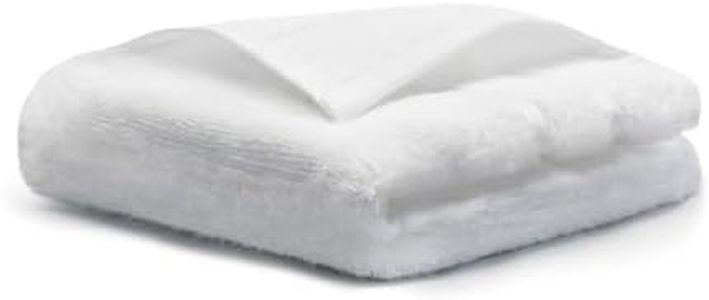 Cariloha Washcloth | White | 12"x12" | Turkish Cotton & Viscose Material Blend | Extra Smooth, Odor Resistant and Highly Absorbent