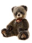 Charlie Bears 2022 – Newton | Plumo Teddy Bear Panda Plush (Limited Edition – 1200 Pieces) Fully Jointed Fluffy Mohair Collectable - 18.5"