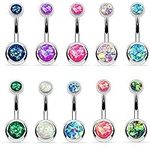 BodyJ4You 10PC Belly Button Rings S