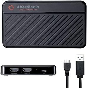 AVerMedia Live Gamer Mini, 1080p60 Capture Card with HDMI Pass-Thru, Plug & Play, for OBS, Xbox Series X/S, PS5, Switch, Win 11/macOS 12 (GC311)