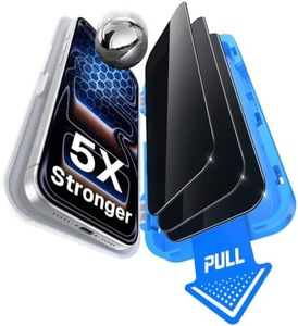 MOBOSI 3 Pack for iPhone 17 Pro Privacy Screen Protector, Alignment Tray