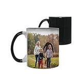 Giftme Personalised with Two Photos/Multi Photo Printed Collage Mug, 11oz Ceramic Magic Mug, (2 Photo)