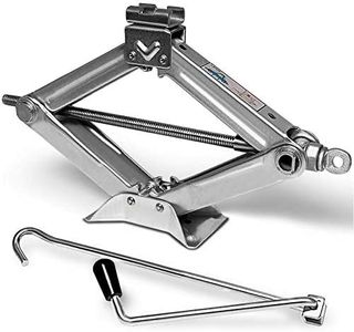Invero Universal Scissor Jack Lift for Cars and Vans - Heavy Duty Emergency Tool - Can Lift Vehicles Up To 1500kg (1.5 Ton)