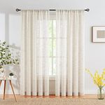 Linen Sheer Curtains for Bedroom 63