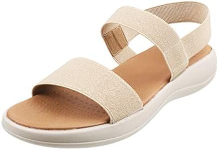 Metro Womens Synthetic Beige Sandals (Size (4 UK (37 EU))