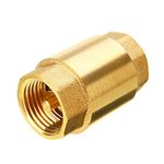 BE-TOOL Spring Check Valve 1" 30mm Brass Check Valve Non Return Single Check Valve for Water, Oil, Steam and Other Media (Pack of 1)