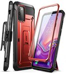 SUPCASE for Samsung Galaxy S20 FE 5G Case with Screen Protector (Unicorn Beetle Pro), [Built-in Stand & Belt-Clip] Heavy Duty Full-Body Rugged Protective Phone Case for Samsung S20 FE 5G, Red