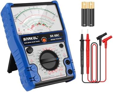 SNAKOL Analog Multimeter SK-88C,Pointer Multimeter,External Magnetic Multimetro,AC DC Volt 2500V,DC Current 10A,Rx 100K,Batt Tester,Diode/LED Testing,Remote Control Detection,11 Function,24 Range