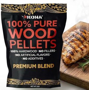 Kona Premium Blend Smoker Pellets, Intended for Ninja Woodfire Outdoor Grill, 2 lb Resealable Bag