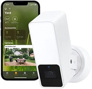 Eve Outdoor Cam (White Edition) – Secure floodlight Camera, Privacy (HomeKit Secure Video), 1080p, Night Vision, Wi-Fi (2.4 GHz), Motion Sensor, Two-Way Communication, Flexible & Easy Installation