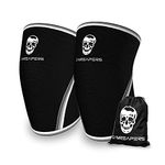 Gymreapers Knee Sleeves (1 Pair) Gym Bag - IPF Approved - Knee Sleeve & Compression Brace for Squats, Fitness, Weightlifting, and Powerlifting - Gymreapers 7MM Sleeve Pair - For Men & Women